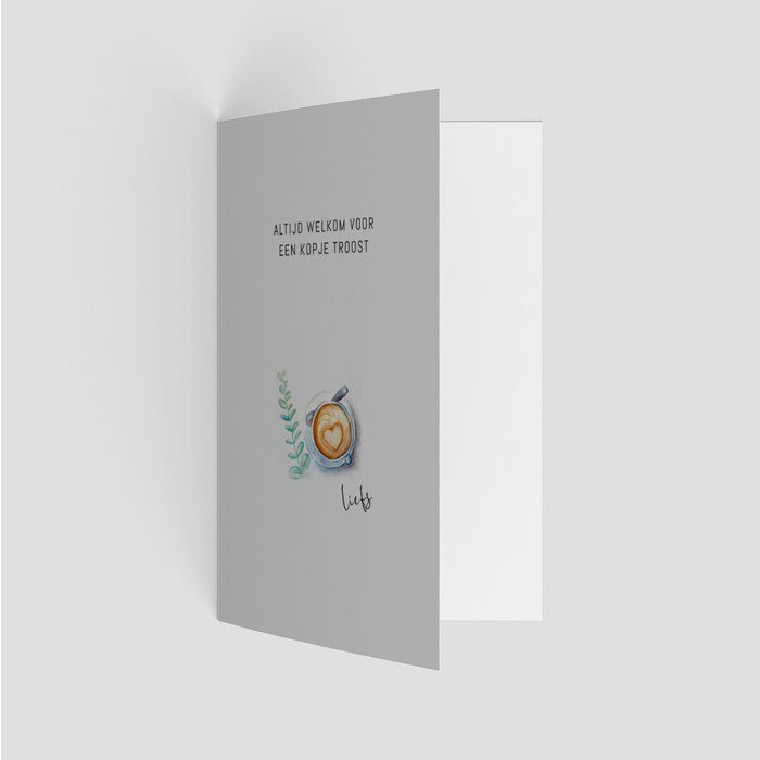 Rouwkaart 'Kopje Troost'